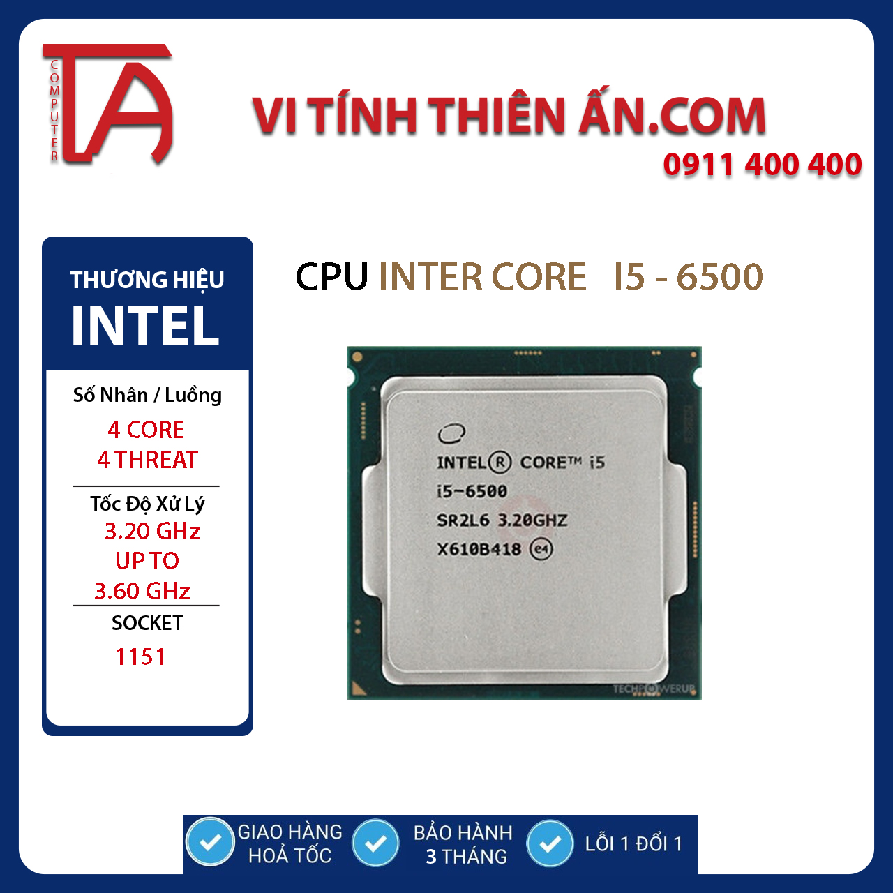 CPU intel 6th Gen Core i7-6700