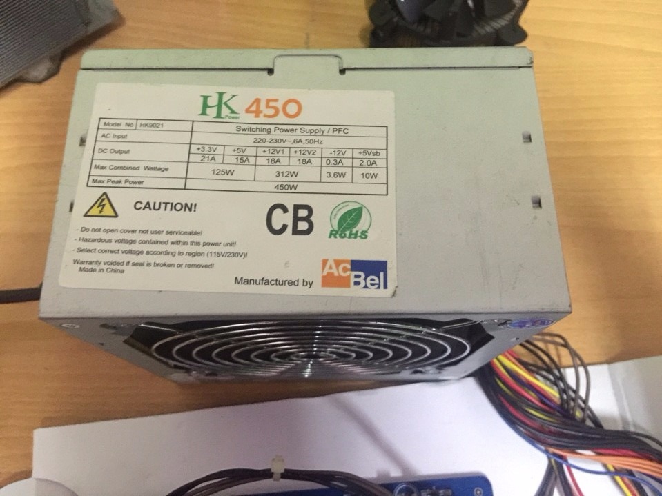 Nguồn  Acbel HK450 công suất thực