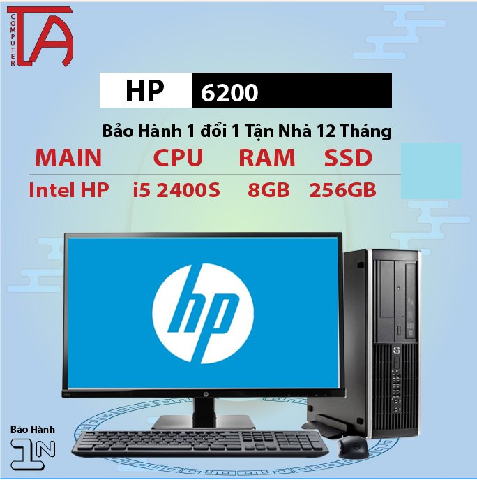 Máy Tính Văn Phòng HP 290 Chip i3 8100 + Màn Hình 22 inch Full HD