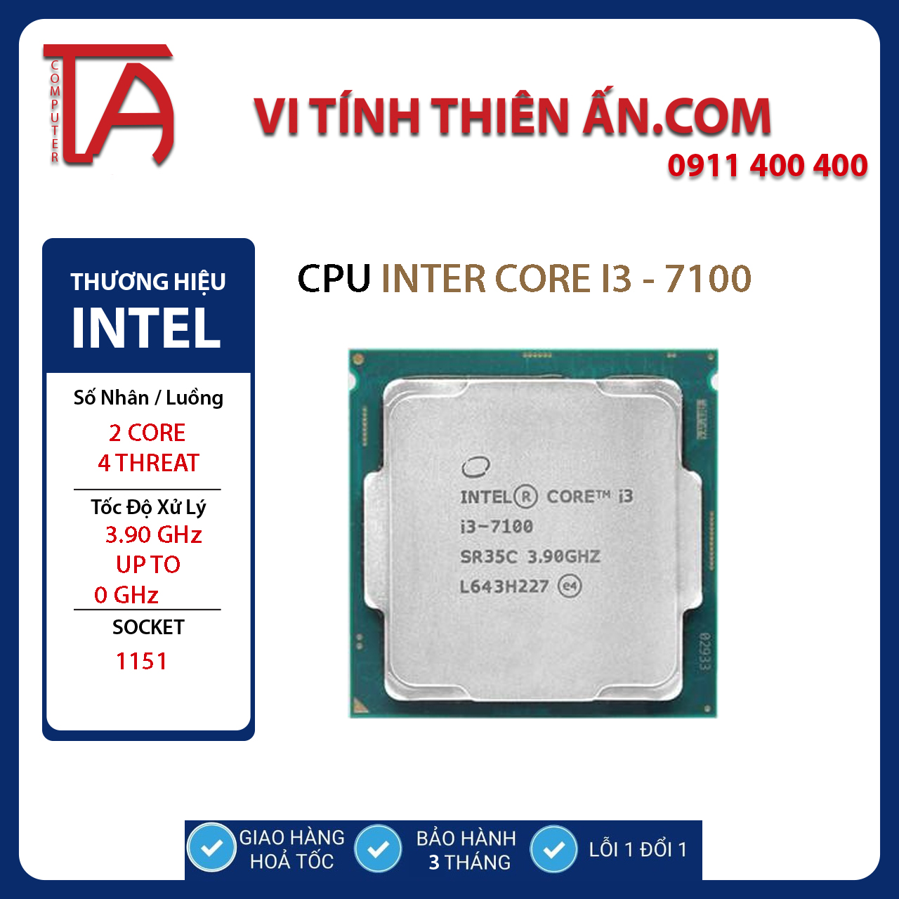 i3-6100 (3.70 GHz / 3MB / sk1151 )