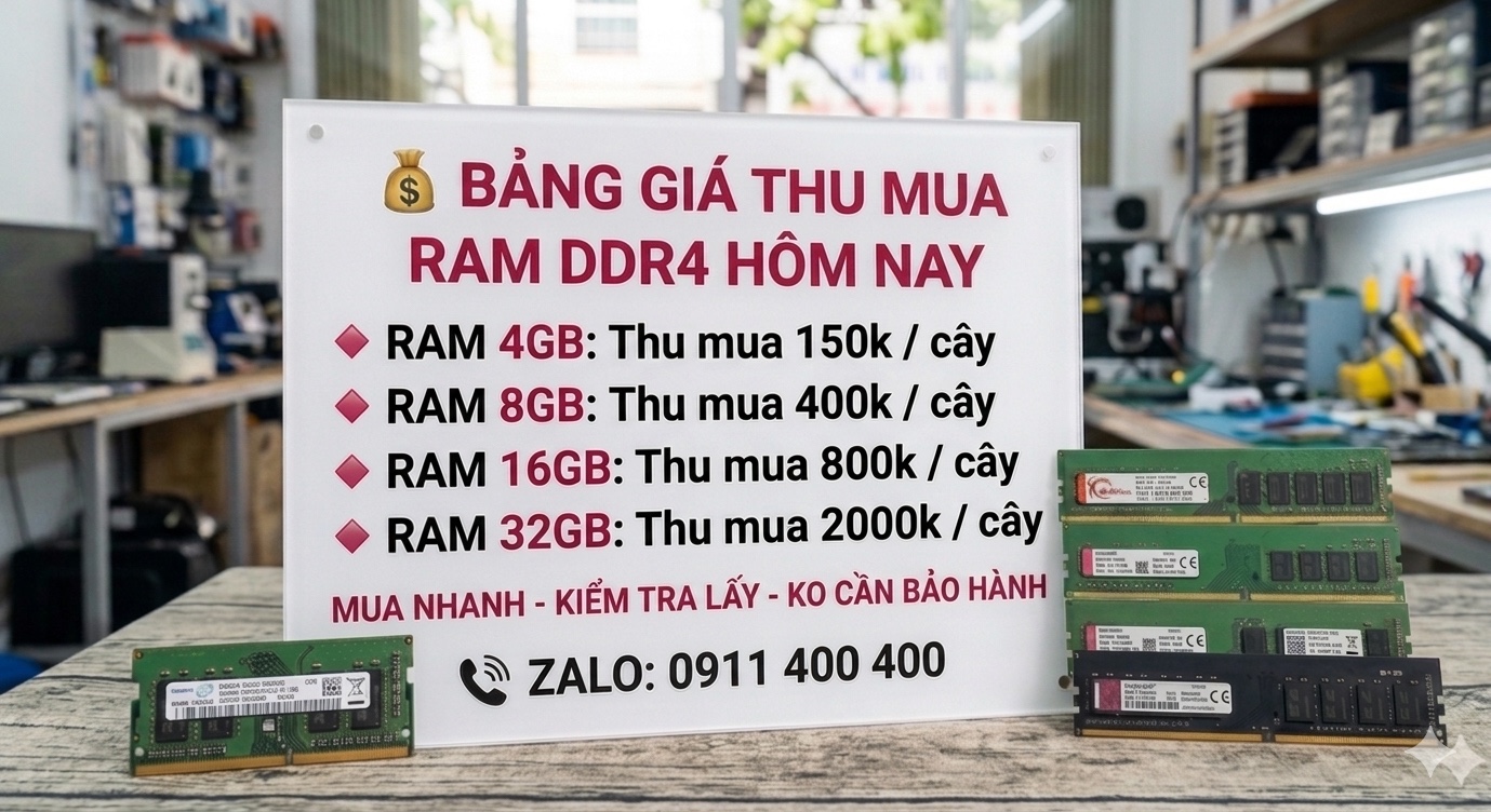 MUA RAM MÁY TÍNH CŨ