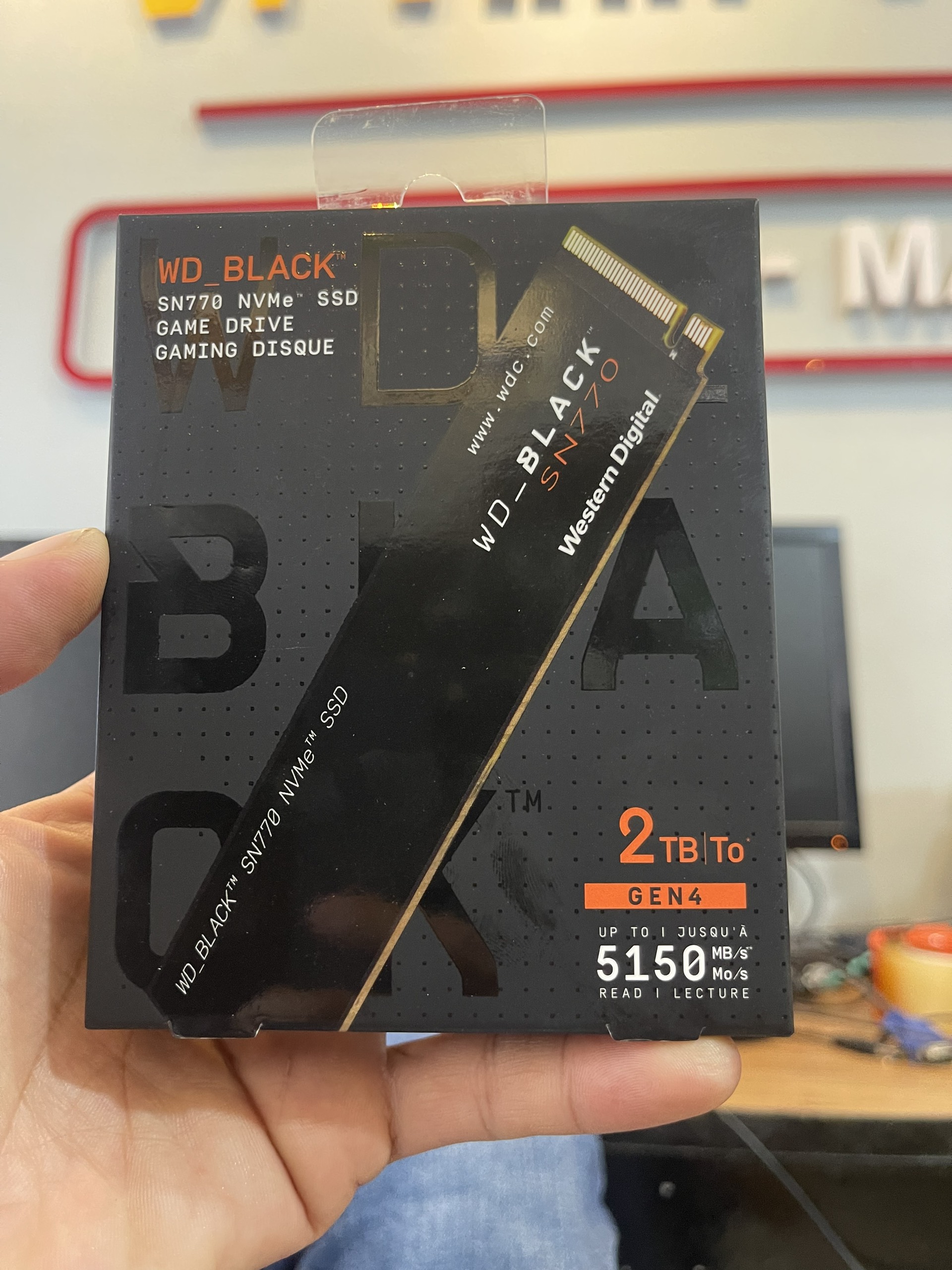 Ổ cứng SSD M2-PCIe 2TB WD Black SN770 NVMe 2280