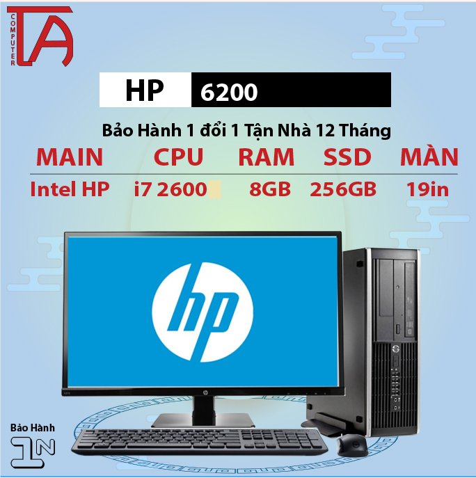 Máy tính văn phòng HP chip i7 2600 + Màn hình 19 inch