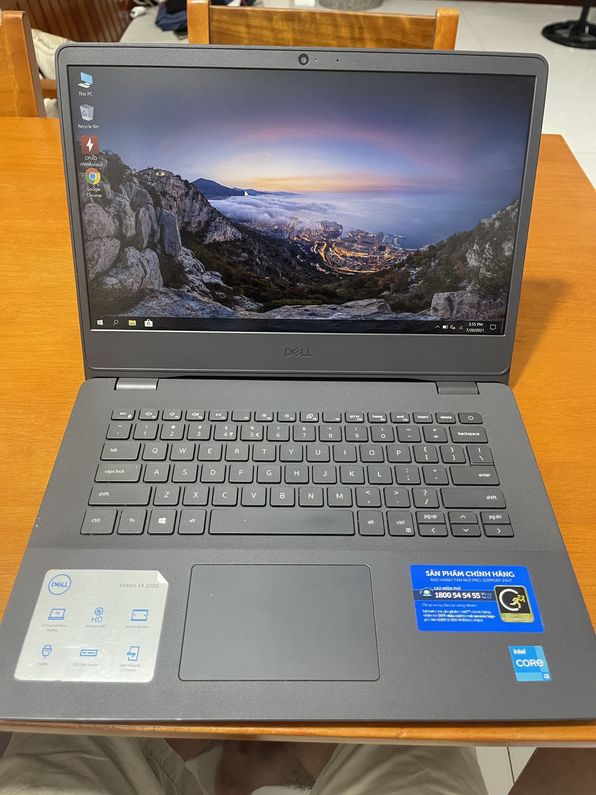 Laptop Dell Vostro 3490 Chip i5 thế hệ 10 , ram lên đến 8gb , ssd 256 gb