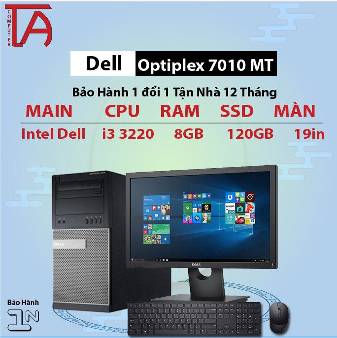 Máy Tính Văn Phòng Dell 790 USFF Chip i5 + Màn Hình 19 inch